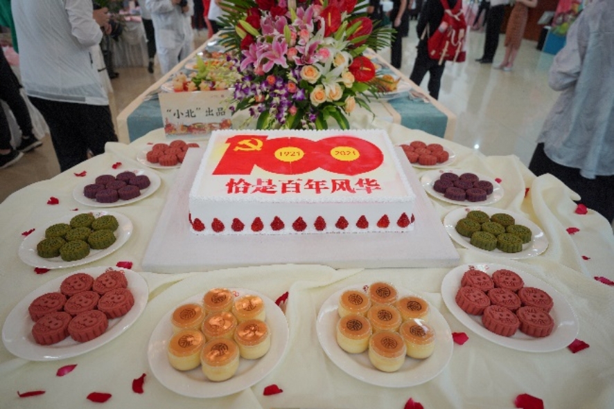 庆祝建党100周年蛋糕图片